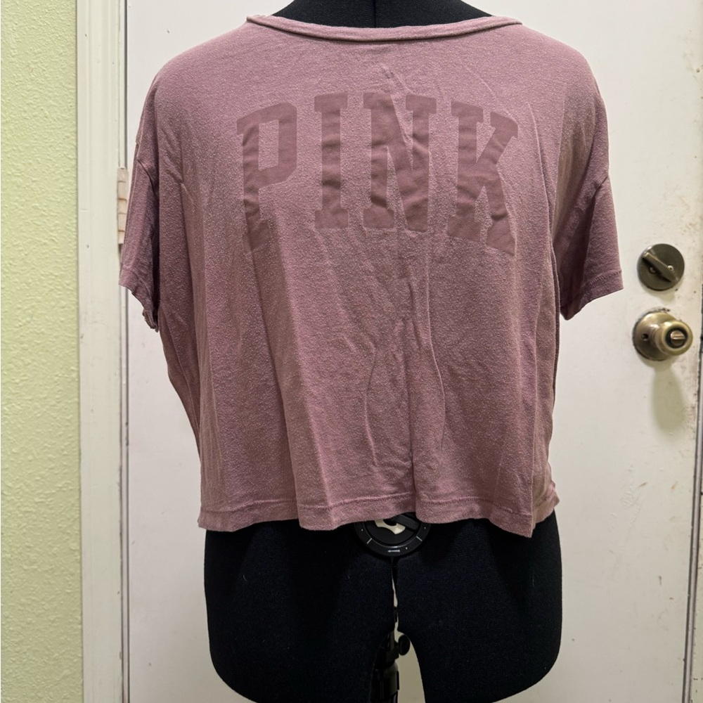 PINK Victoria's Secret Mauve Crop Top Size M